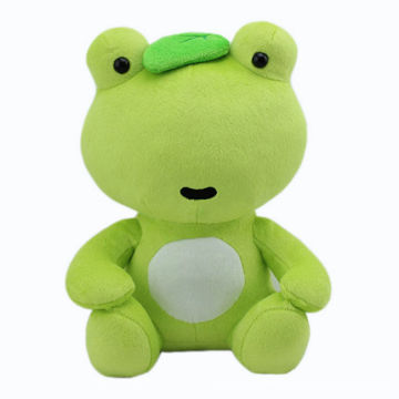 Brinquedo macio dos miúdos bonitos do animal de pelúcia Brinquedo verde do frog da rã